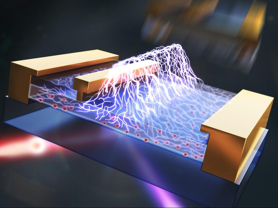 Researchers developed new optical tools to quantify electric fields in semiconductor devices (Yuke Cao/University of Bristol)