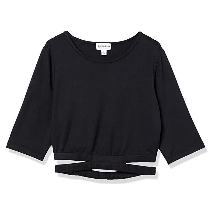 3) Genievive Cropped Cut-Out Top