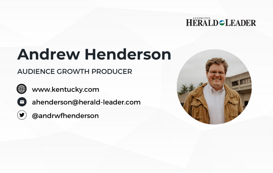 Lexington Herald-Leader audience growth producer Andrew Henderson