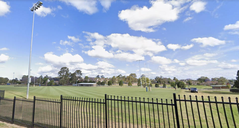 On Sunday, emergency services were called to ld Saleyards Reserve in North Parramatta, following an assault where three men were stabbed. Source: Google Maps