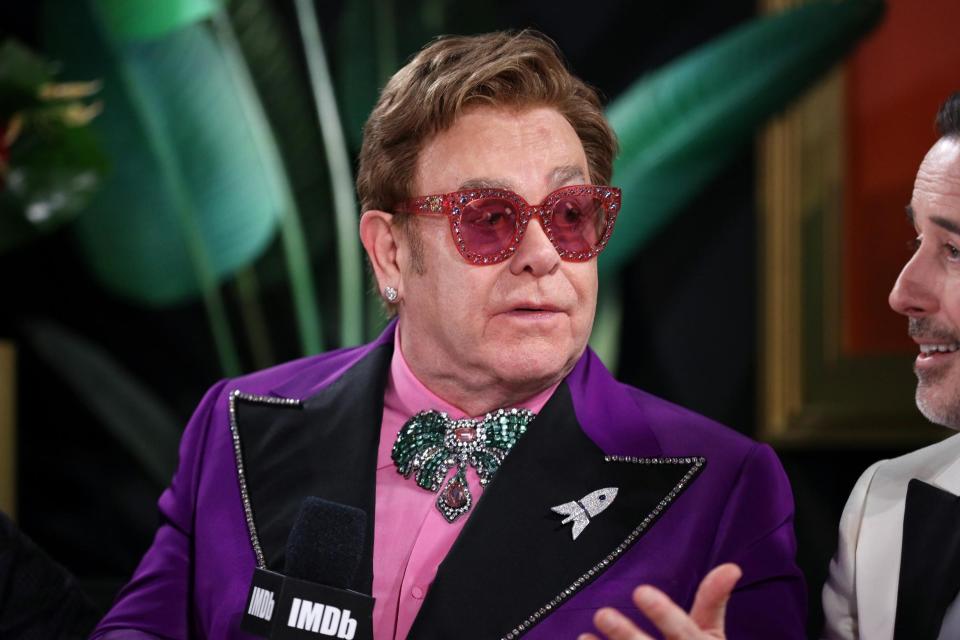 Sir Elton thanked fans for their good wishes: Getty Images for IMDb