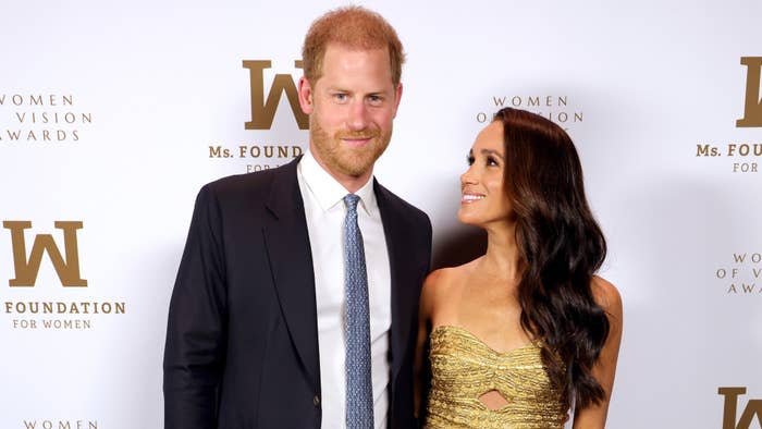 harry and meghan on the red carpet