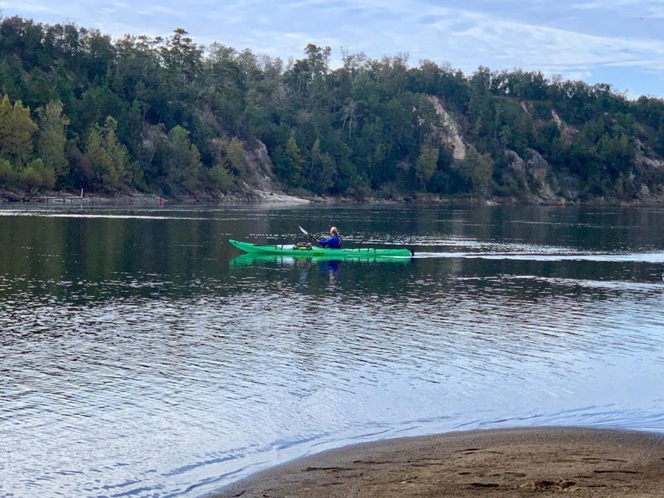 Cameron Barton on the Apalachicola River near Alum Bluff.