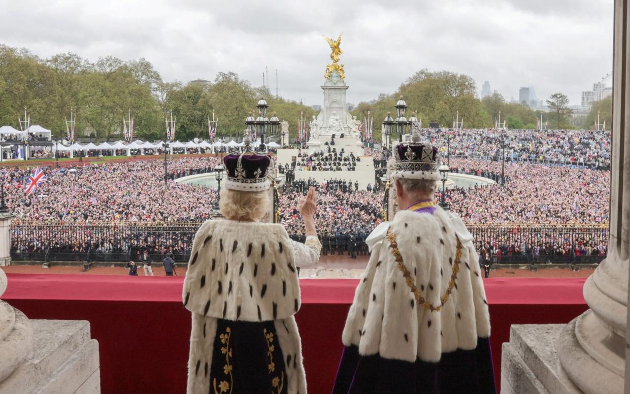 The view from Buckingham Palace balcony