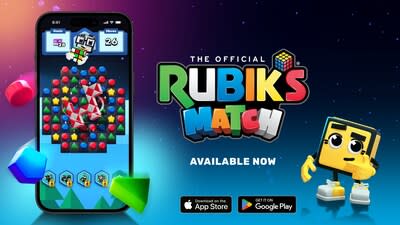 Rubik’s Match, a new match-three mobile game.inspired by one of the world’s most popular puzzles. (CNW Group/Spin Master Corp.)