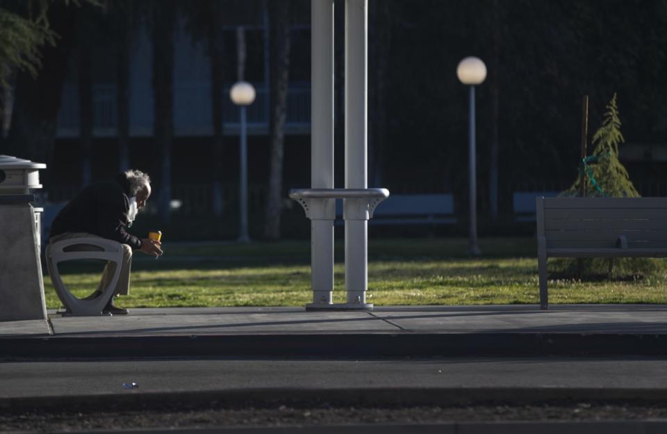 A park in downtown Fresno.