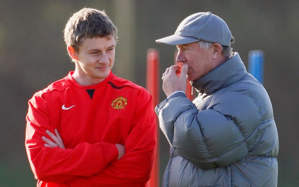 Ole Gunnar Solskjaer could call on his former manager to inspire his team prior to kick-off at Old Trafford - REUTERS