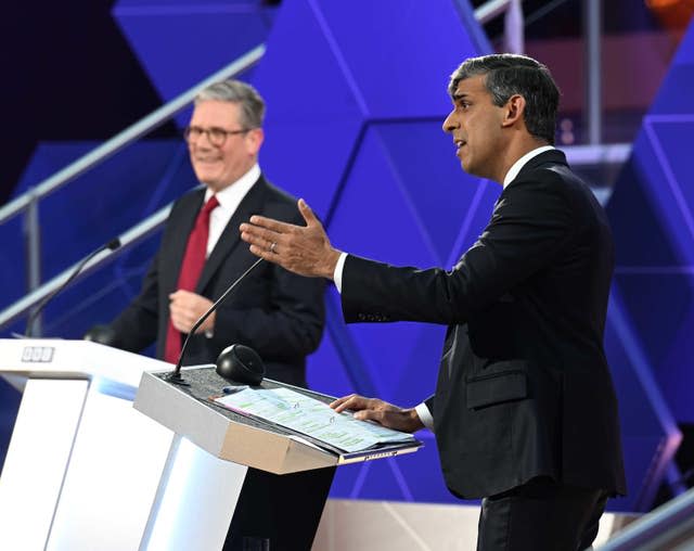 Prime Minister Rishi Sunak and Labour leader Sir Keir Starmer