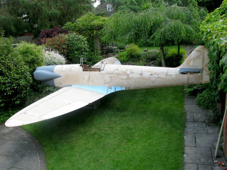 The Spitfire is a 60% scale replica (Picture: SWNS)