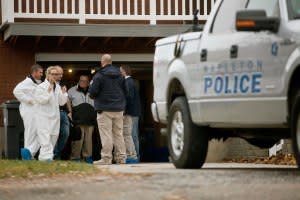 Mapleton police at the Griffith family home