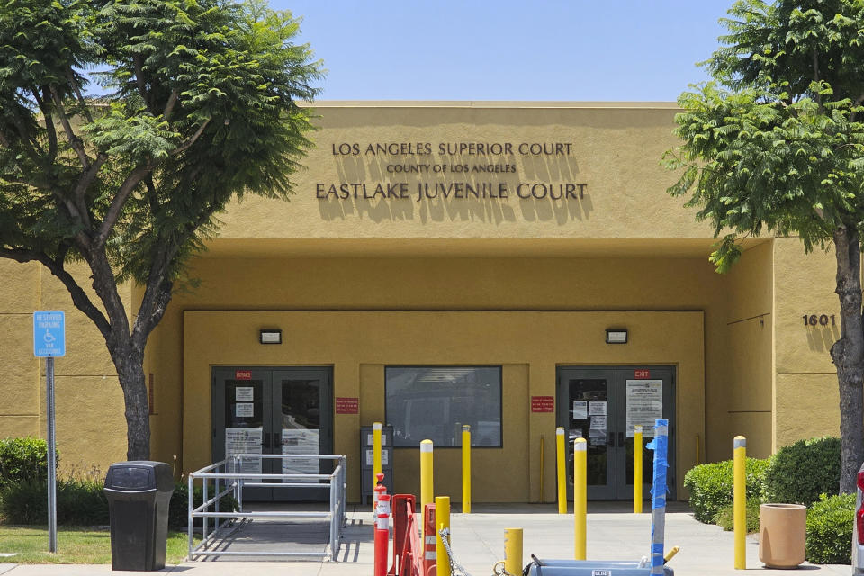 The Los Angeles Superior Court, County of Los Angeles, Eastlake Juvenile Court building complex is seen on Tuesday, June 27, 2023. California has moved responsibility for youth prisons to the county level, the final step toward local control in a yearslong reform effort aimed at keeping young offenders closer to home and prioritizing rehabilitation over punishment. (AP Photo/Damian Dovarganes)