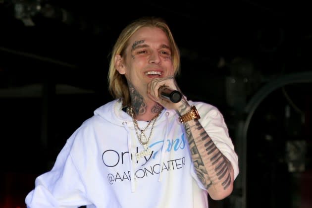 Aaron Carter in 2022 - Credit: Gabe Ginsberg/Getty Images