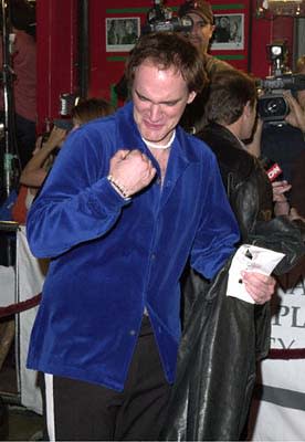 Quentin Tarantino prepares to punch himself in the face at the Mann's Chinese Theatre premiere of New Line's Little Nicky