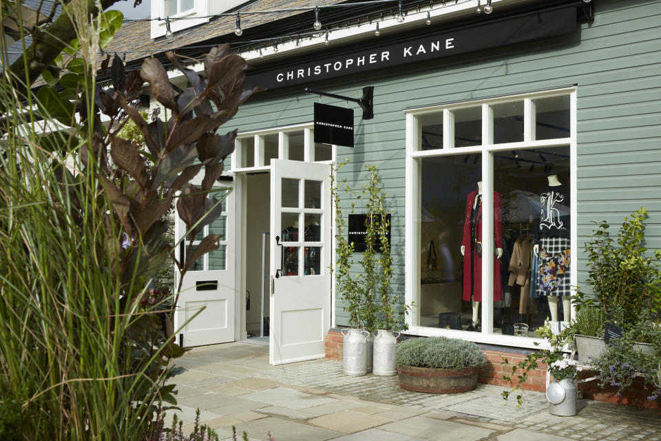 London Fashion Week designer Christopher Kane’s shop [Photo: Bicester Village]