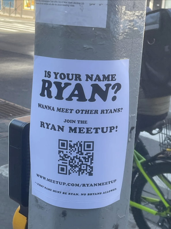 "Join the Ryan meetup!"