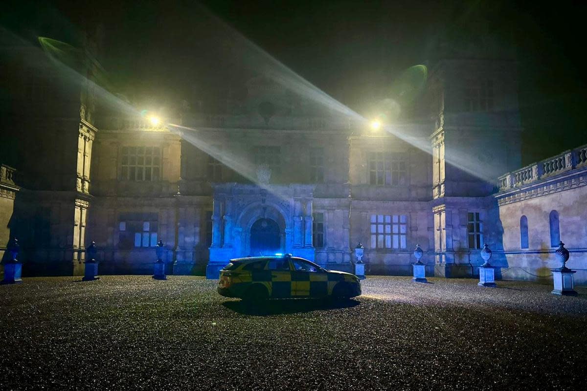 Police outside Mentmore Towers <i>(Image: Thames Valley Police)</i>