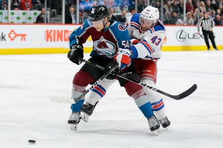 FILE PHOTO: NHL: New York Rangers at Colorado Avalanche