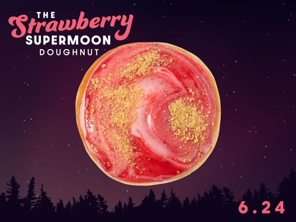 Krispy Kreme Strawberry Supermoon