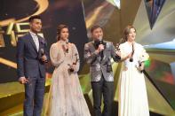 <p>My Favourite TVB On-Screen Couples- Ruco Chan & Nancy Wu, Benjamin Yuen. (Photo: Starhub) </p>