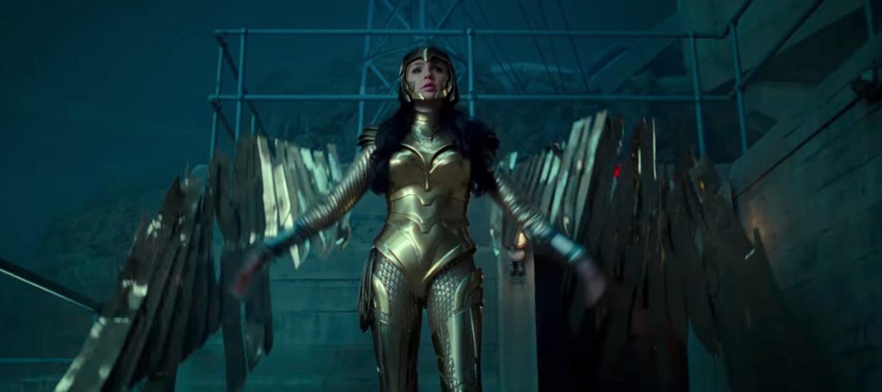 wonder woman gold suit