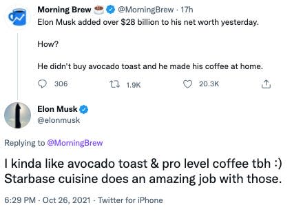 Elon Musk Morning Brew