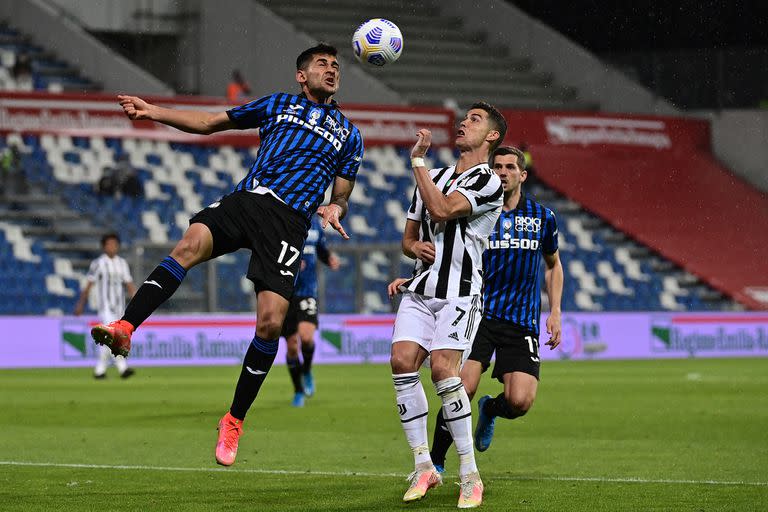 Un duelo áereo contra Cristiano Ronaldo, con la camiseta de Atalanta