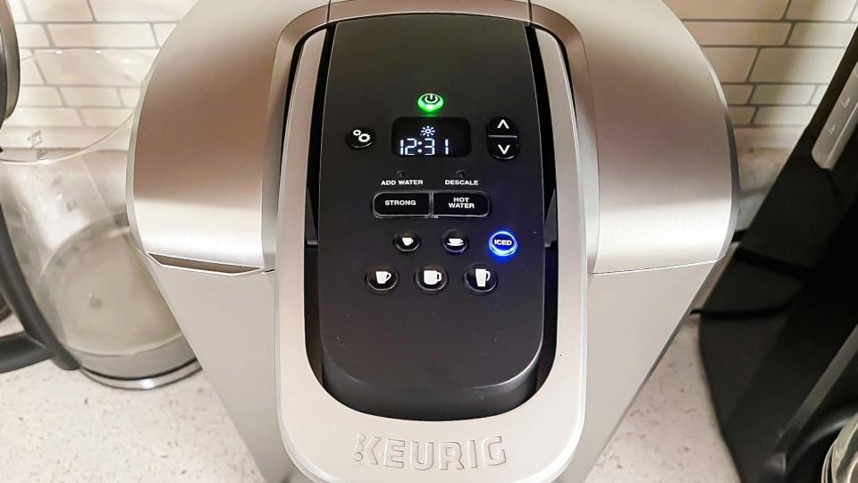 Keurig K-Elite settings buttons