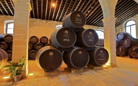 Barrels of Tio Pepe sherry in Jerez - Credit: Getty