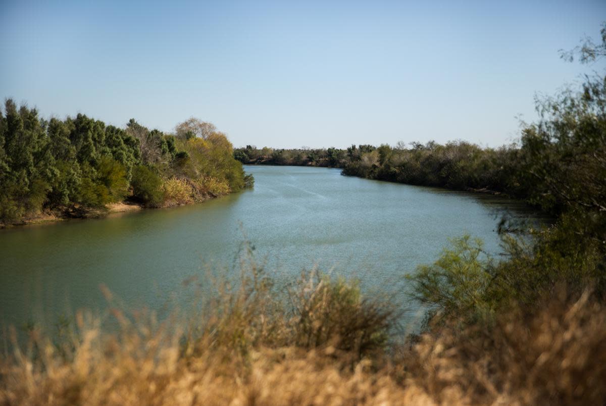 The Rio Grande at Los Ebanos in Hidalgo Co. on Jan. 14, 2022. The United States is on the right, Mexico on the left.