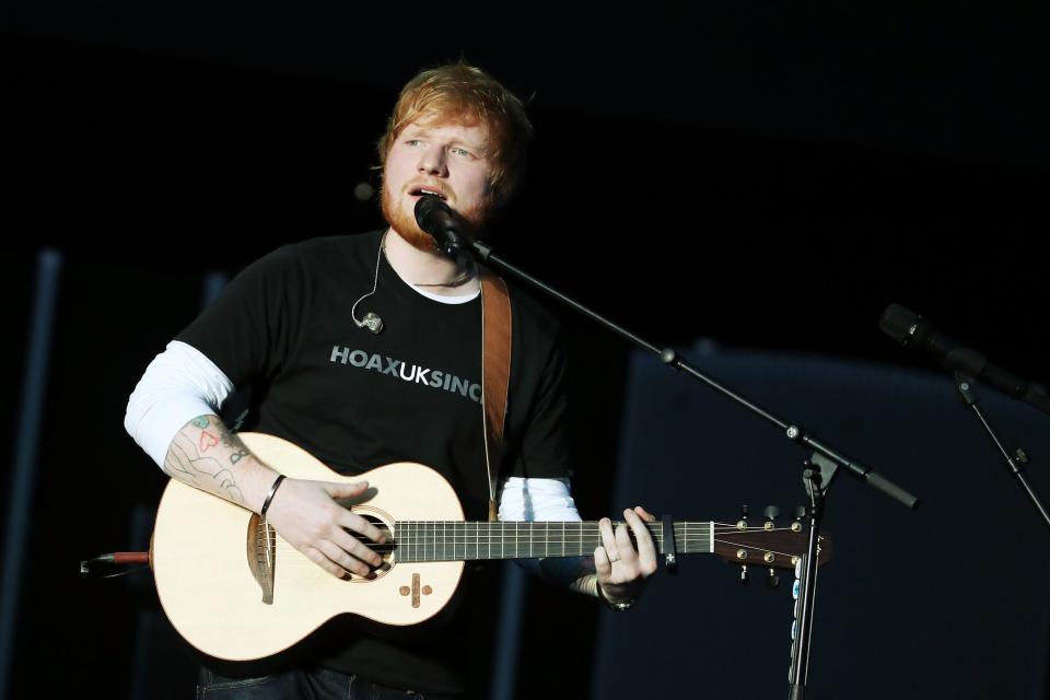 <p>Ed Sheeran will sponsor the League One club next season</p> (Getty Images for Global Citizen )