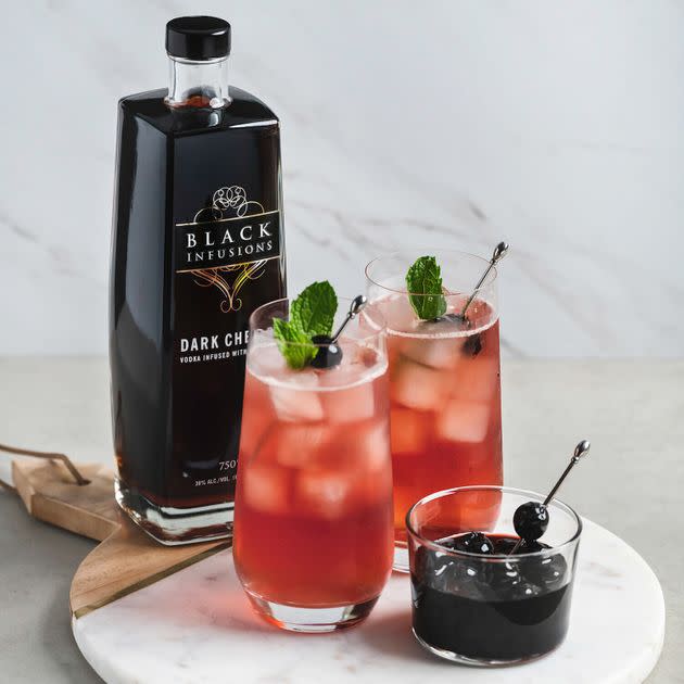 A Dirty Shirley made with Black Infusions dark cherry vodka. (Photo: Black Infusions)