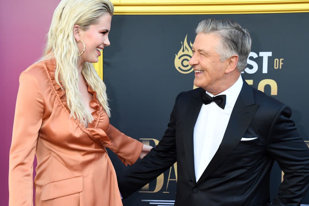 Ireland and Alec Baldwin walk the red carpet at the Comedy Central Roast of Alec Baldwin on September 7, 2019, in Beverly Hills. (Photo: Jeff Kravitz/FilmMagic)