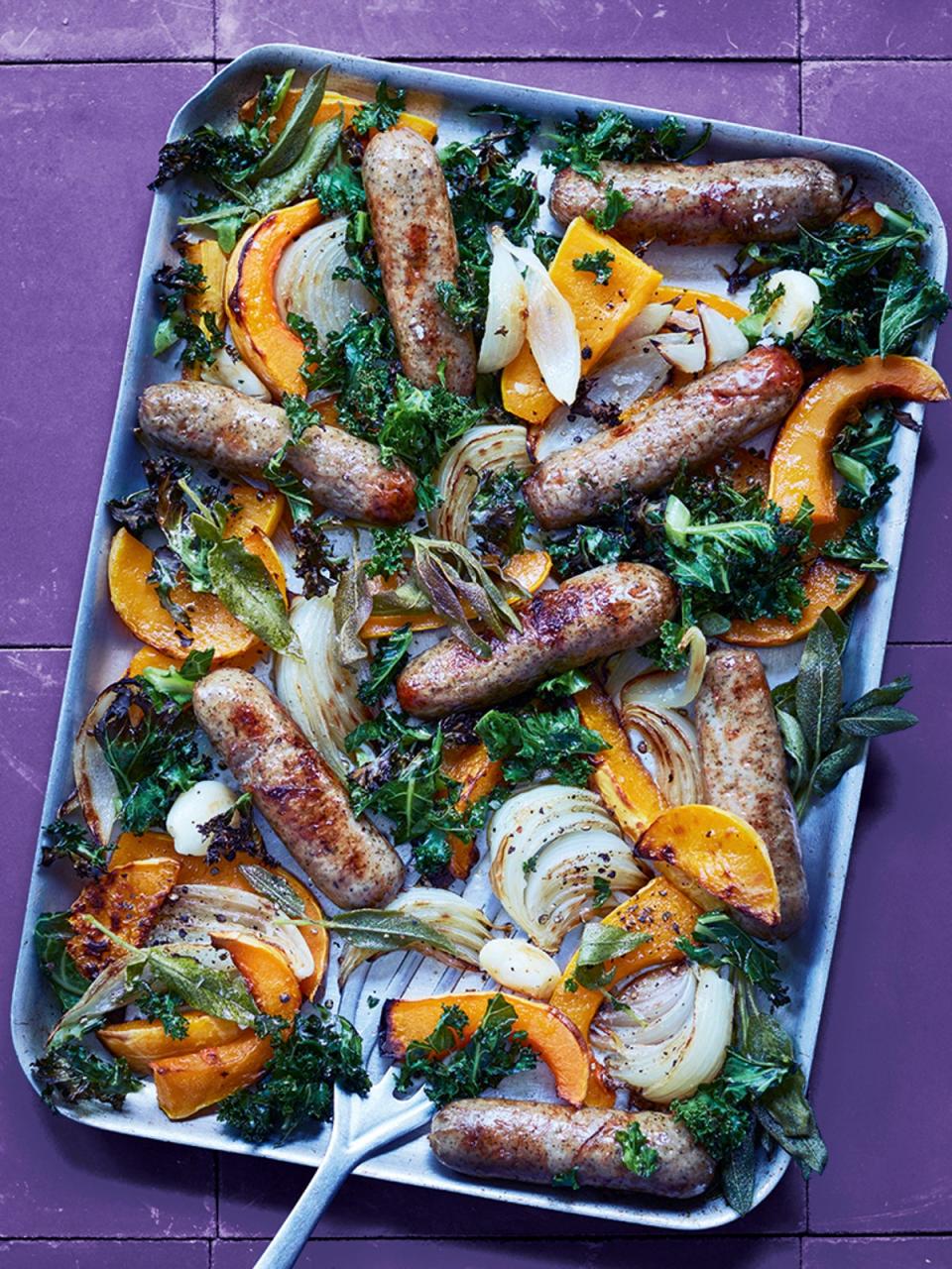Let the oven do most of the work in this traybake (Lisa Faulkner/Ocado)