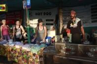 Exotic food stalls at Sunburn 2011