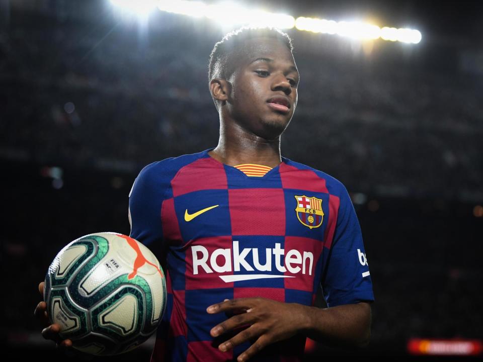 Ansu Fati of FC Barcelona: Getty Images