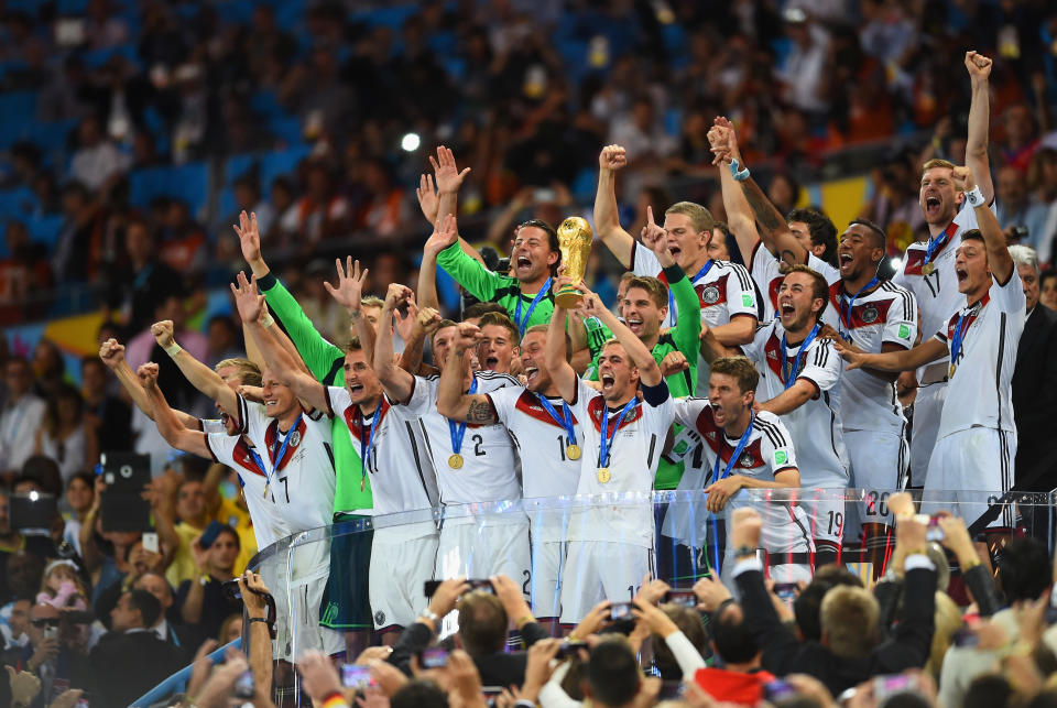 Germany lifted the World Cup trophy in 2014. Are the Germans favorites to defend their crown? (Getty)