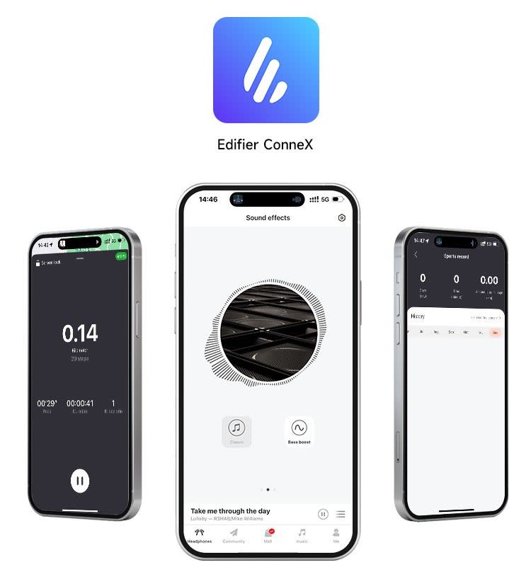 Comfo Run還可與EDIFIER ConneX app搭配使用。（圖／品牌業者提供）