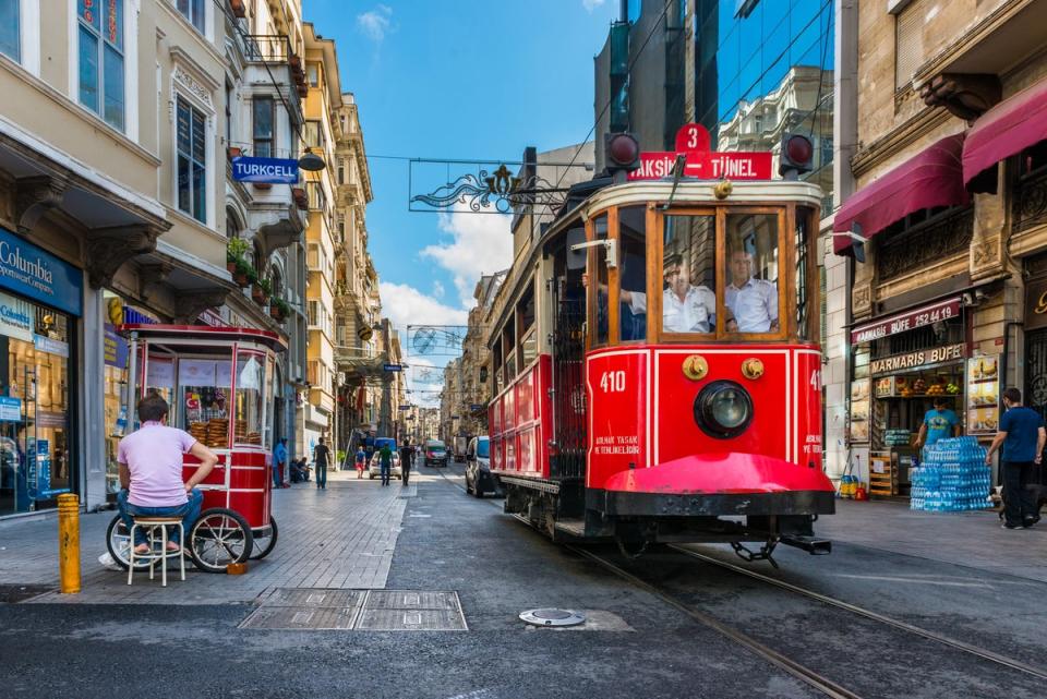 Istanbul buzzes with bars and restaurants without scorching summer temperatures (Getty Images)