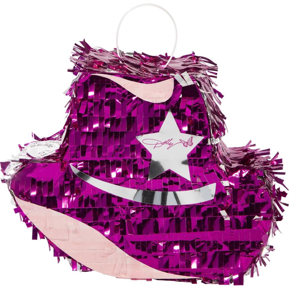 <p><a href="https://clicks.trx-hub.com/xid/hearstcorp_9eb67_tpw?q=https%3A%2F%2Fwww.walmart.com%2Fip%2FDolly-Parton-Pink-Cowboy-Hat-Party-Pinata%2F1122491902&p=https%3A%2F%2F&utmSource=yahoo-us&utmCampaign=3208&utmMedium=syn" rel="nofollow noopener" target="_blank" data-ylk="slk:Shop Now;elm:context_link;itc:0;sec:content-canvas" class="link ">Shop Now</a></p><p>Dolly Parton Pink Cowboy Hat Party Pinata</p><p>walmart.com</p><p>$6.98</p>