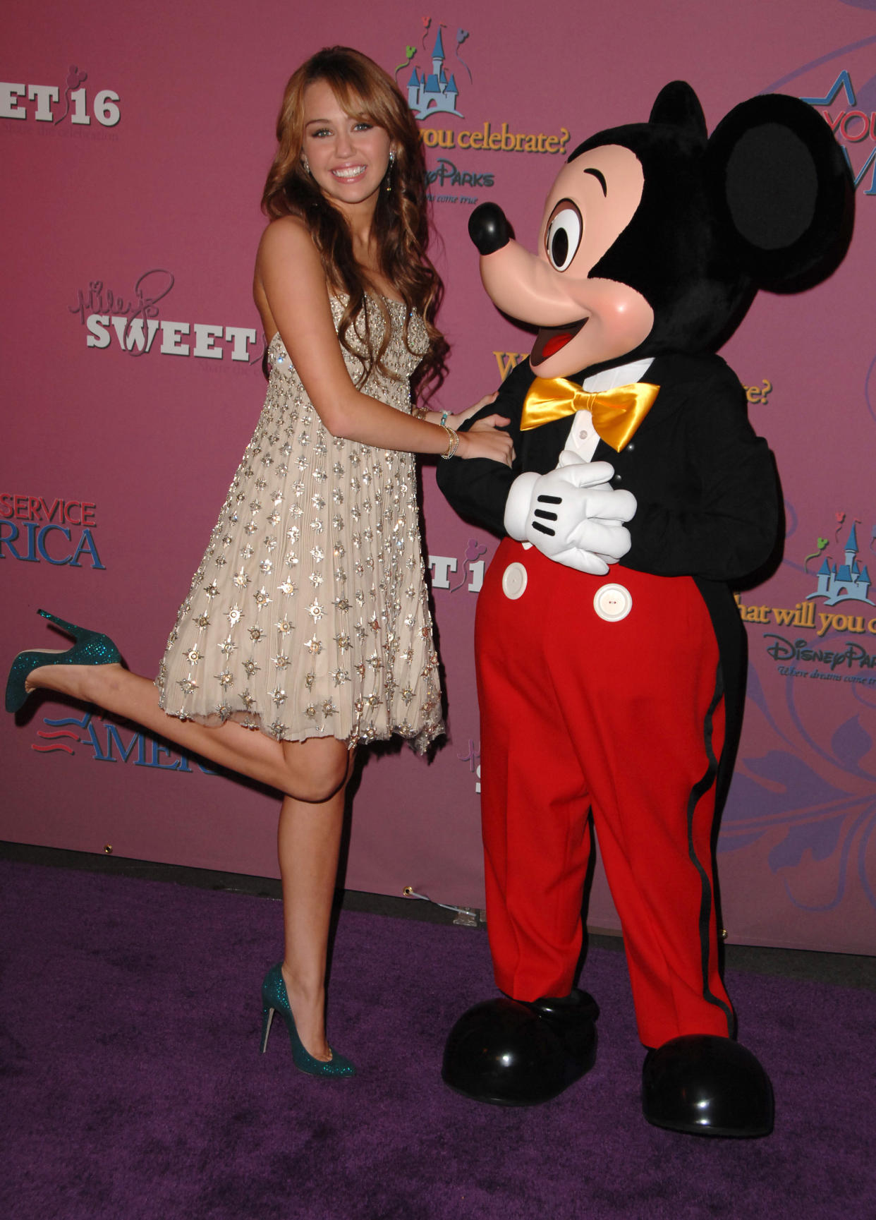 Miley Cyrus’s 25th birthday festivities will be more low-key than what she had going on when she turned 16. She had a mega-celebration — with stars aplenty — at Disneyland in Anaheim, Calif. (Photo: Steve Granitz/WireImage)