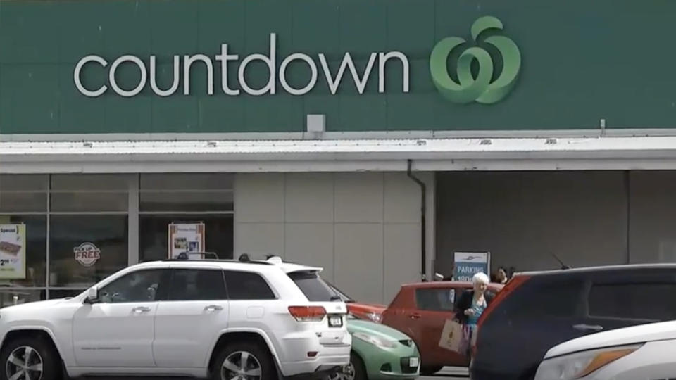 Entry way into Countdown in Christchurch, New Zealand.