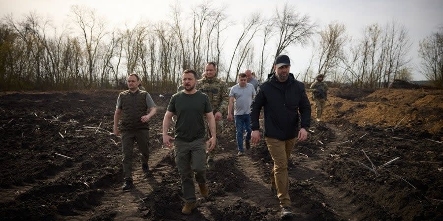 Volodymyr Zelenskyy in Kharkiv Oblast