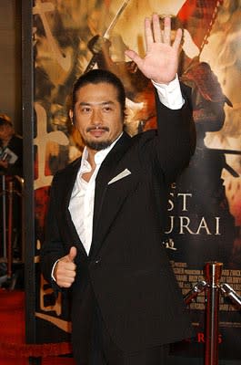 Hiroyuki Sanada at the LA premiere of Warner Bros. The Last Samurai