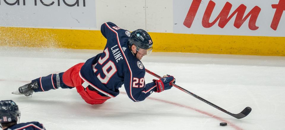 A composite list of fantasy rankings has Blue Jackets forward Patrik Laine rated 111th overall.