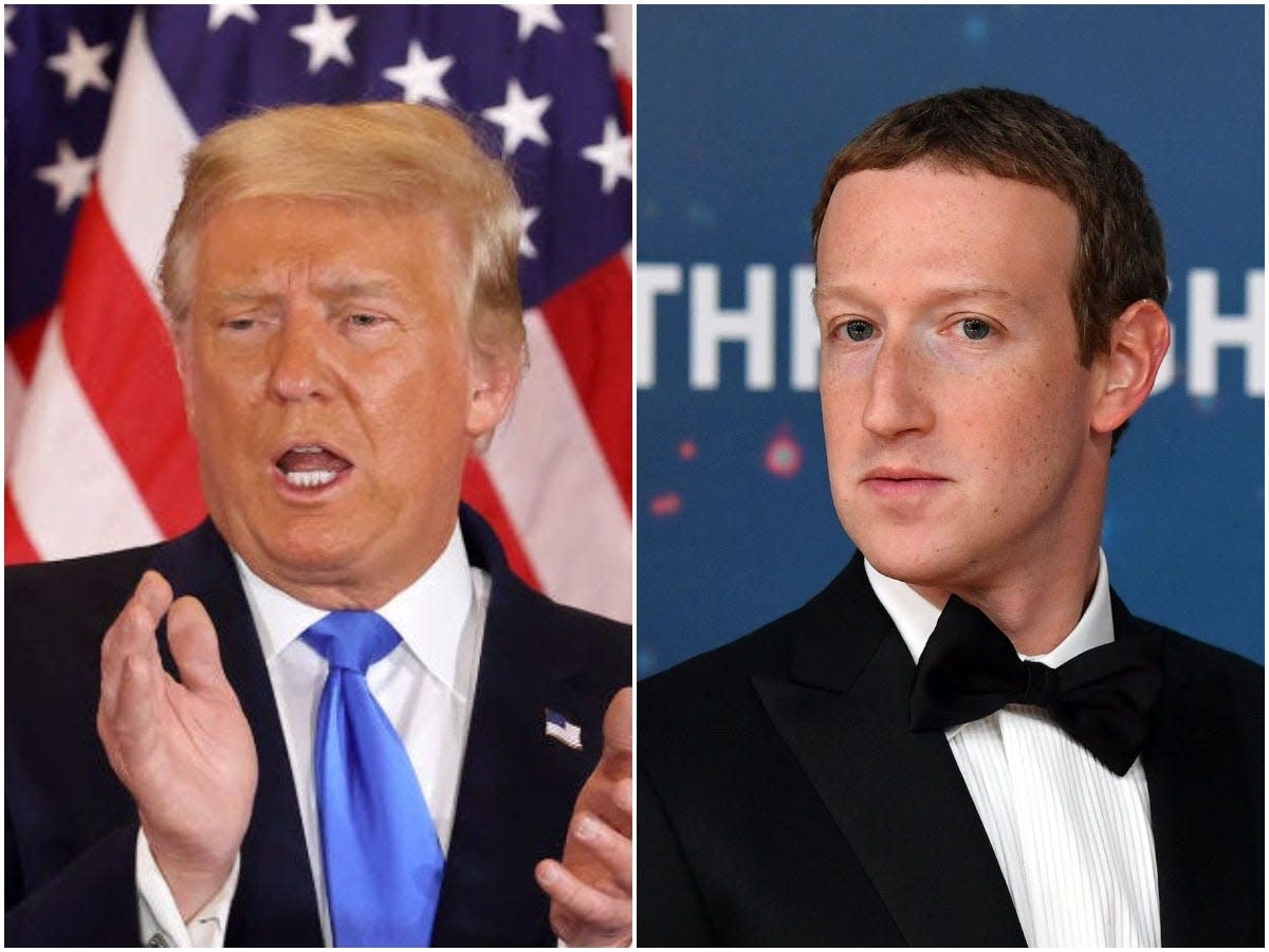 Trump Zuckerberg