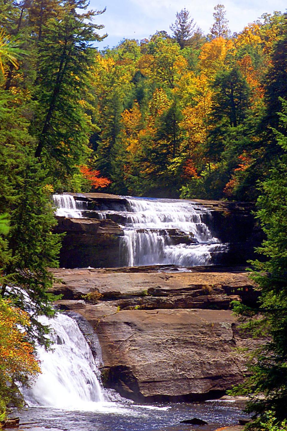 Triple Falls in DuPont State Forest was named one of the top fall hikes on AllTrails 2023 list for North Carolina.