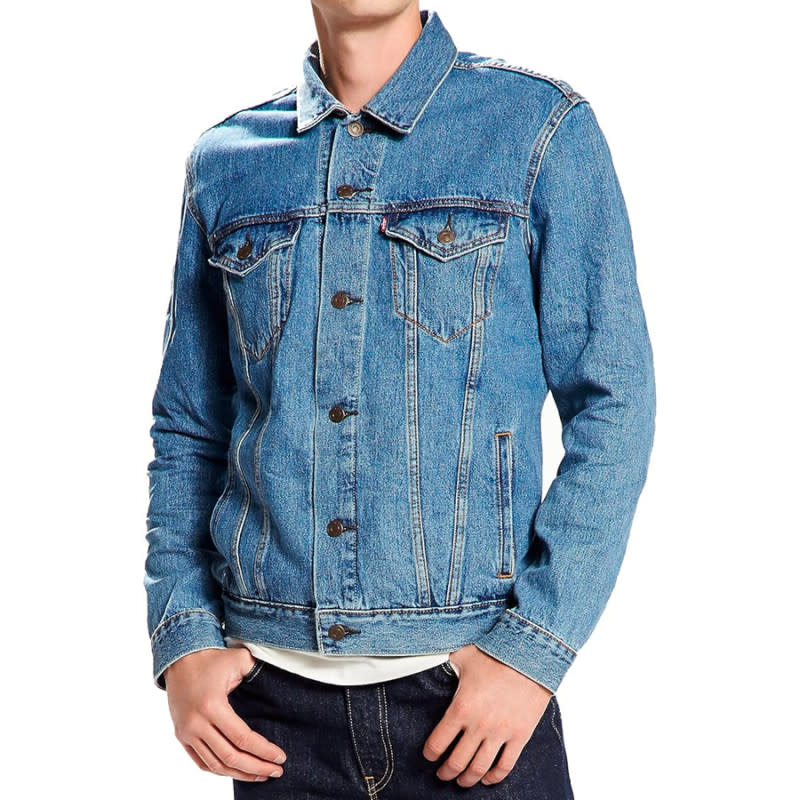 <p>Courtesy of Amazon</p><p>You can’t go eastbound and down, loaded up and truckin’ without a trucker jacket that’s up to the task. This one is a certified classic, from the slim fit to the visible seams and the iconic red tab on the left chest pocket. It’s never going to go out of style, which makes this up-to $40 discount all the more enticing (even if you drive a Prius).</p><p>[From $50 (was $90); <a href="https://clicks.trx-hub.com/xid/arena_0b263_mensjournal?q=https%3A%2F%2Fwww.amazon.com%2Fdp%2FB01ETP2O6Y%3FlinkCode%3Dll1%26tag%3Dmj-yahoo-0001-20%26linkId%3Db5a3cdc6480464940678a2941ebc9ac4%26language%3Den_US%26ref_%3Das_li_ss_tl&event_type=click&p=https%3A%2F%2Fwww.mensjournal.com%2Fstyle%2Famazon-october-prime-day-2023-best-mens-jacket-deals%3Fpartner%3Dyahoo&author=Cameron%20LeBlanc&item_id=ci02cb70cc000027e5&page_type=Article%20Page&partner=yahoo&section=rain%20jackets&site_id=cs02b334a3f0002583" rel="nofollow noopener" target="_blank" data-ylk="slk:amazon.com;elm:context_link;itc:0;sec:content-canvas" class="link ">amazon.com</a>]</p>