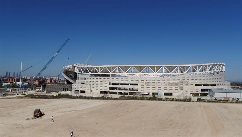 Vista general del exterior del nuevo estadio del Atlético de Madrid, el Wanda Metropolitano. EFE/Archivo