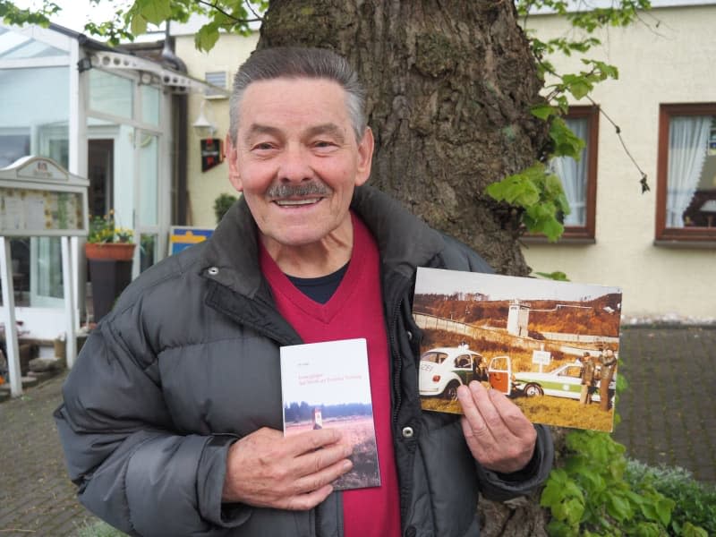 Otto Oeder, a former border policeman, used to work on the West German side of the border that divided the country for decades. Andreas Drouve/dpa