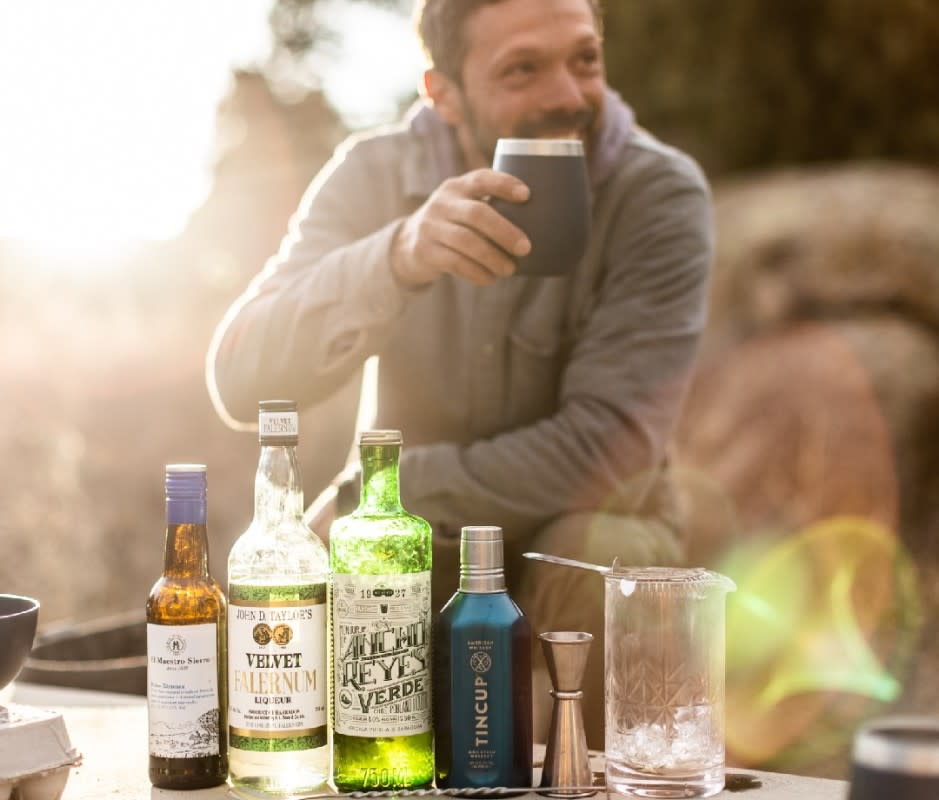 Tincup Adventure Pack: Top-tier whiskey in a stainless steel bottle built for the outdoors.<p>Jess Glassberg/TINCUP</p>